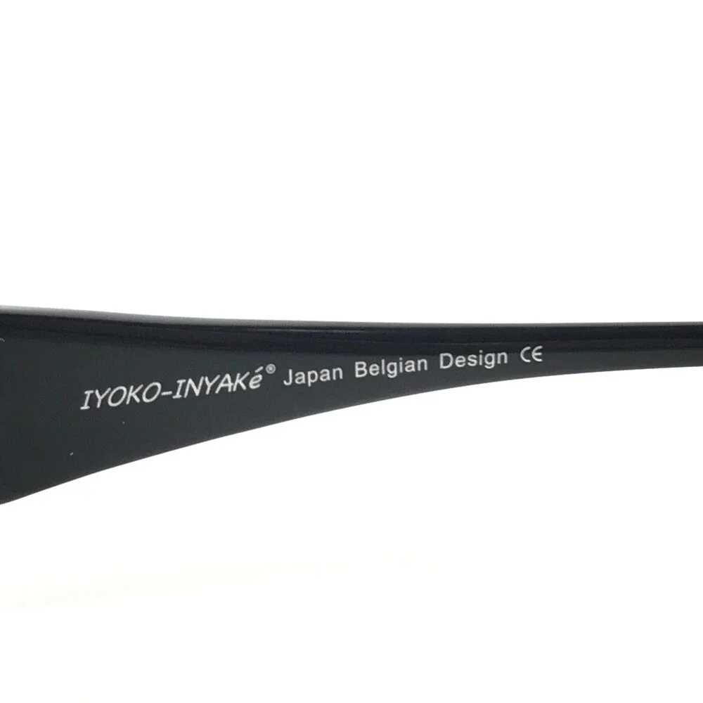 Iyoko-Inyake Eyeglasses Frames IY258 Col.6 Black Rectangular Semi Rim 56-16-138